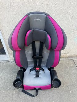 Evenflo Booster Car Seat Pink and Gray