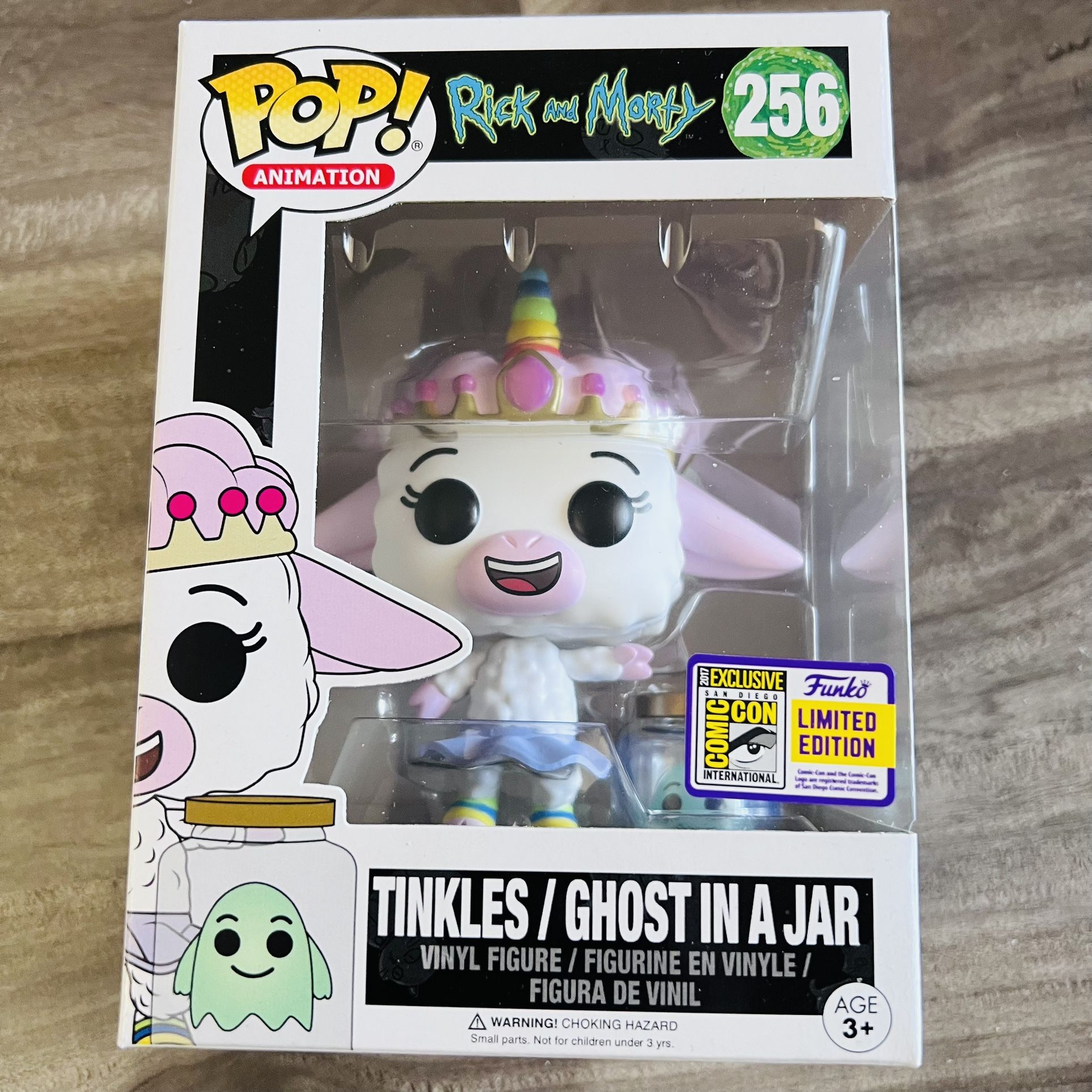 Funko Pop! Rick N Morty 2017 SDCC Tinkles / Ghost in a Jar Vaulted