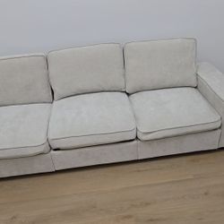Beige Modular Sectional Sofa