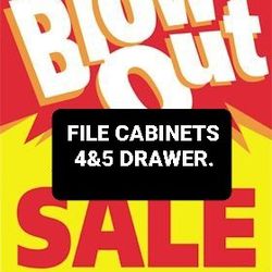 (20+) """BLOW OUT """" FILE CABINETS 4-5 Drawer