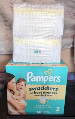 Pampers swaddlers size 2