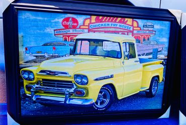 Chevrolet Apache Vintage Truck Framed read to display
