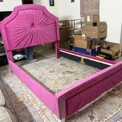 Full size Bed Frame + Box spring + Mattress 