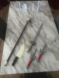 Costume Prop Weapon Set 5 piece
