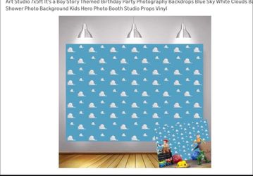 Toy Story / cloud back drop