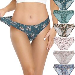 ALTHEANRAY Women’s Seamless Hipster Underwear No Show Panties Flowers Multi-Pack - NWT
