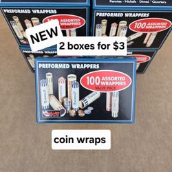 New Boxes Of 100pc Coin Wraps 2 Boxes For Only $3 