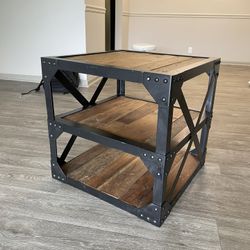 Industrial Steel Coffee Table, End Table, Shelf, Rustic Coffee Table, Nightstand 