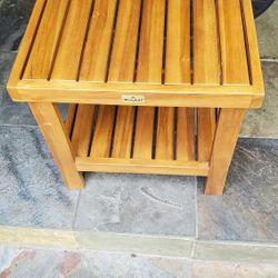 Broyhill Teak Shower Bench