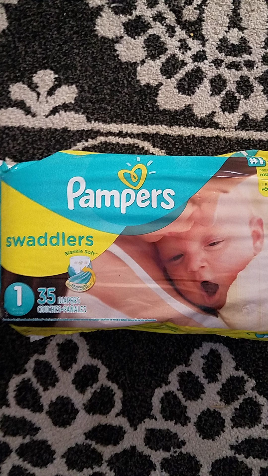 1 Pampers 35 diapers