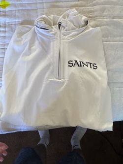 NFL Saints Short sleeve windbreaker hoodie/ reversible shirt
