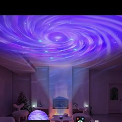Starry Sky Galaxy Lamp Projector LED Night Light Remote Control Sound Active 5V USB Charging 7 Modes