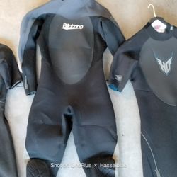 Wetsuits. Different Sizes. 