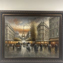 Elegant European Cityscape Wall Art 