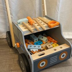 Wooden Tool Toddler Push Toy 