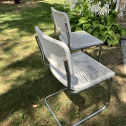2 Cane Rattan Dining Chairs