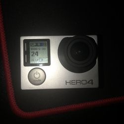 GoPro Hero 4 With Case, Mounts,Waterproof Case.
