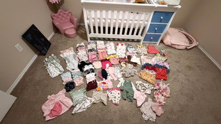 120+ baby girl clothing items