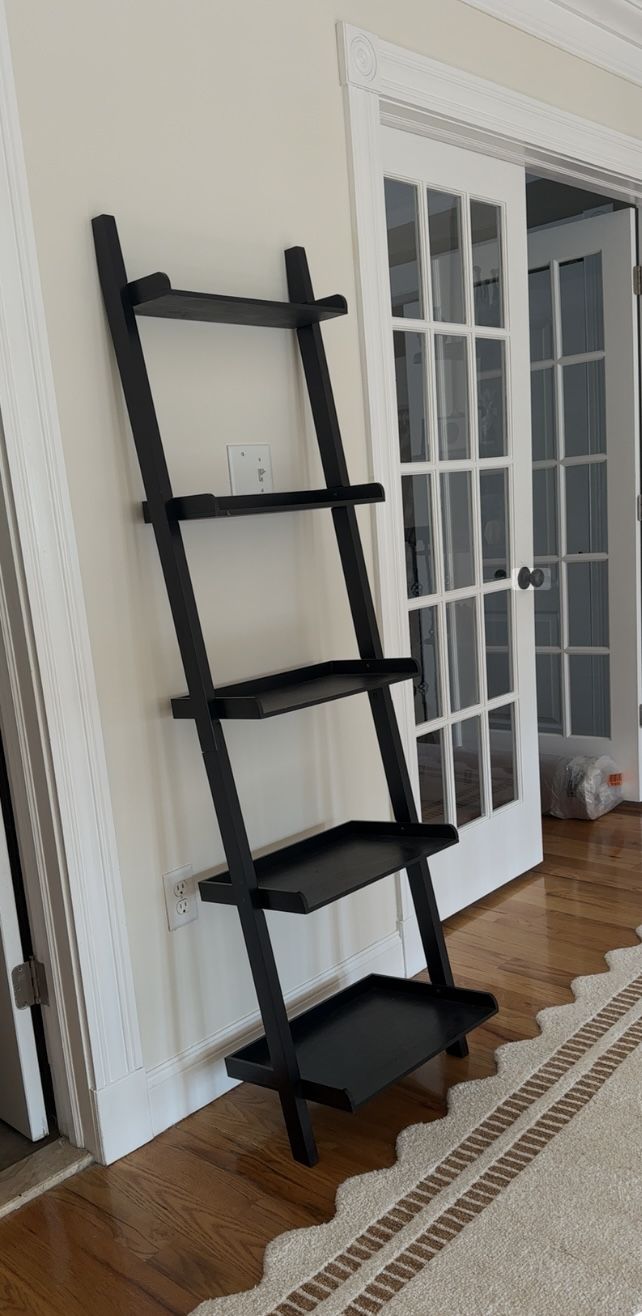 Black Ladder Bookcase