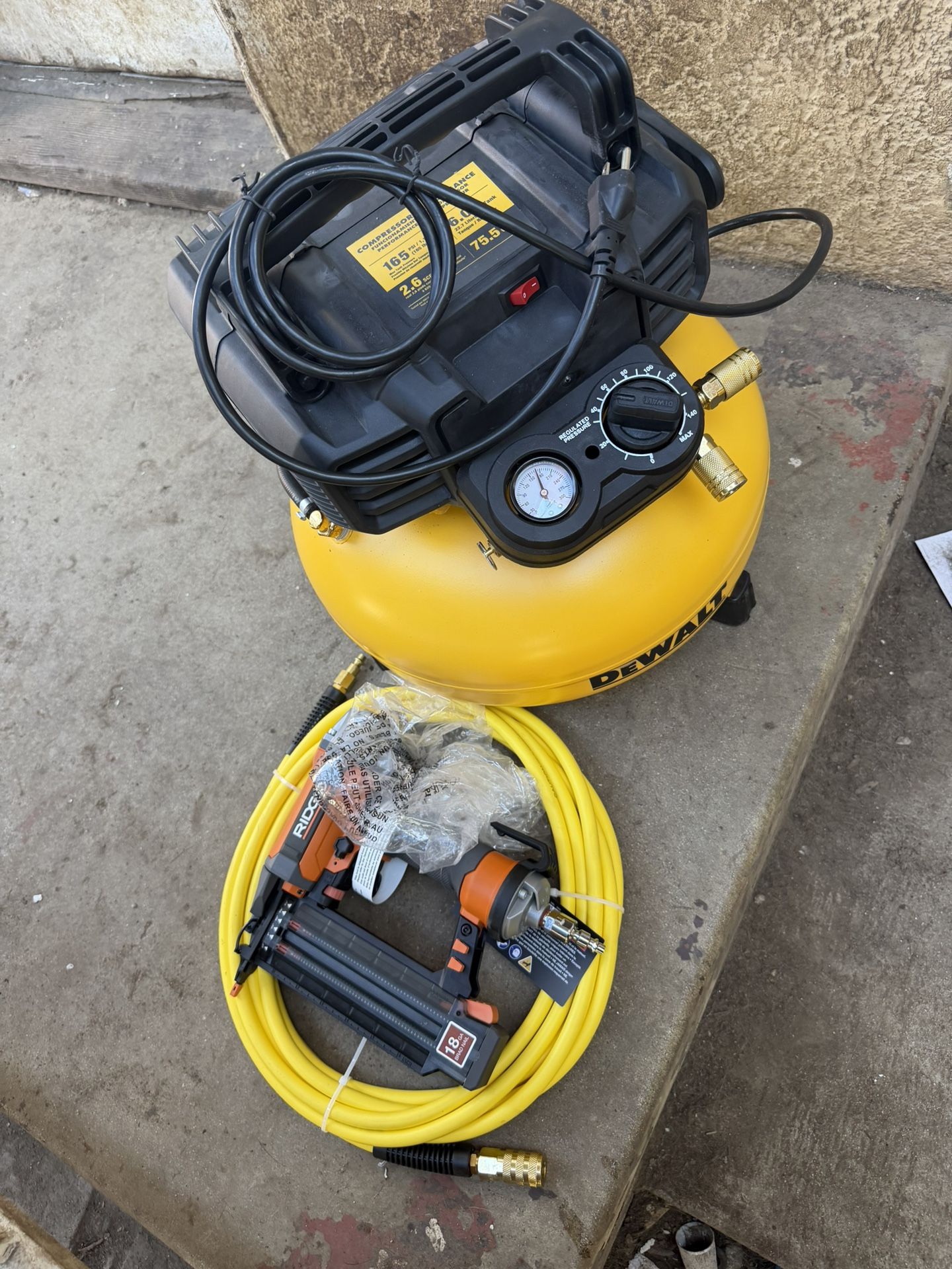 6 gal. 165 PSI Portable Electric Pancake Air Compressor by DEWALT