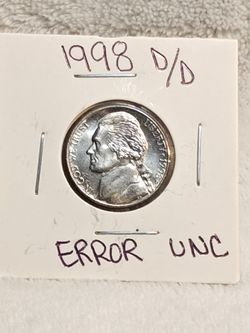 #793 Error /D 1998 Nickel coin