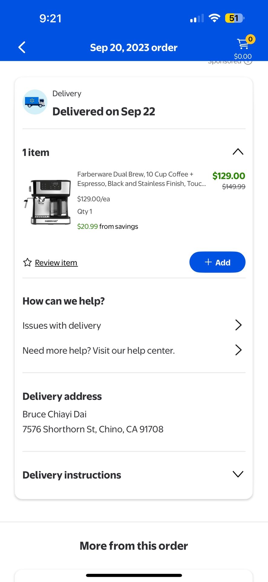 Farberware Dual Brew, 10 Cup Coffee + Espresso, Black and Stainless Finish, Touchscreen Display, New