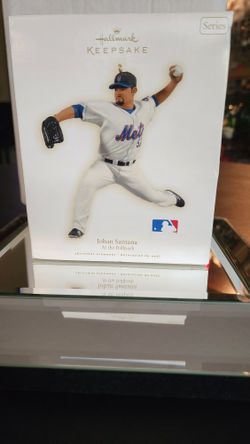 Johan Santana" New York Mets Hallmark Keepsake Ornament 2009 Year.