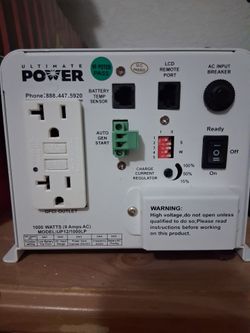Ultimate Power/inverter & Charger  1000 Watts