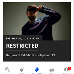 Restricted Friday Ticket
