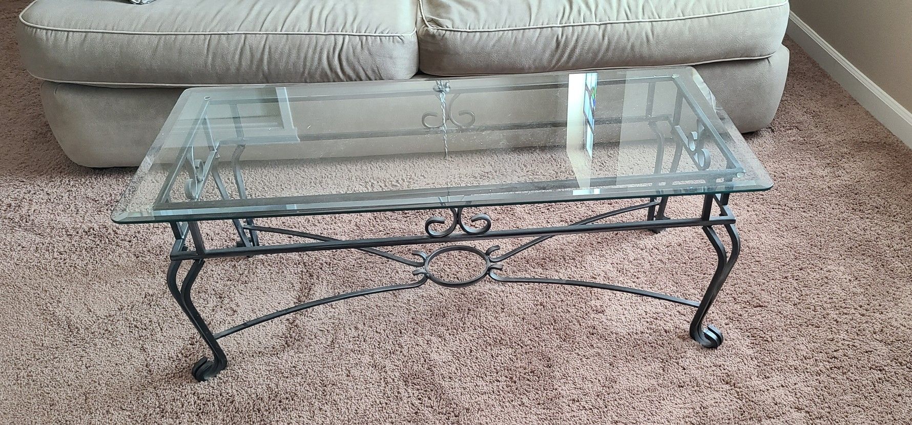 2 Piece Glass Coffee And End Table