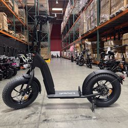 Electric scooter with large tires