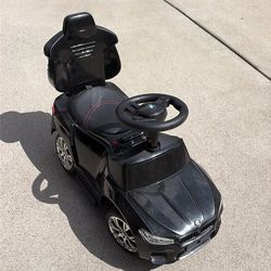 black Kids BMW car