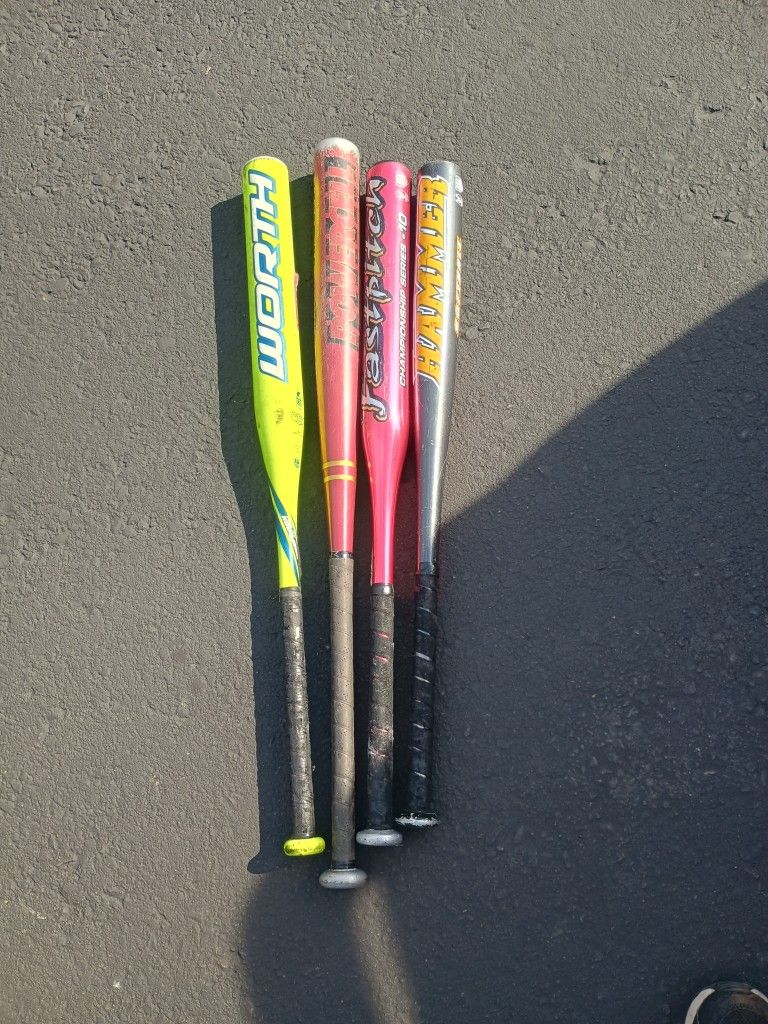 Softball Balls And Bats