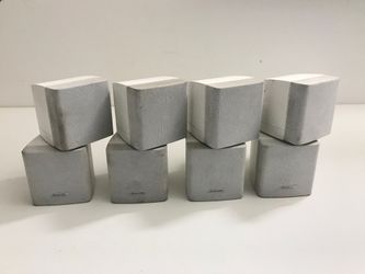 Bose Double Cube Redline Lifestyle Acoustimass  Surround Sound Speakers Set of 4 cube speakers.  PRICE $ 80