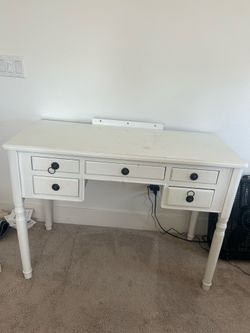 White vanity