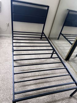 Twin bed frame pair