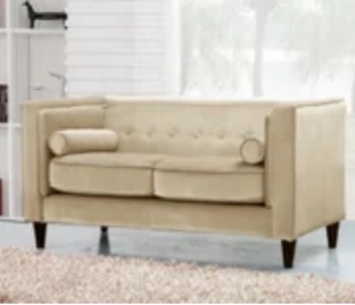 Velvet Love Seat And Arm Chairs