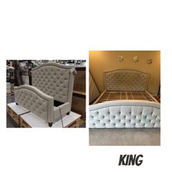 Costco Pulaski Furniture Upholstered King Bed 
