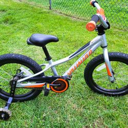 SPECIALIZED RIPROCK BMX 16 INCH WITH TRAINING WHEELS - LIKE NEW - LIGHTLY USED
