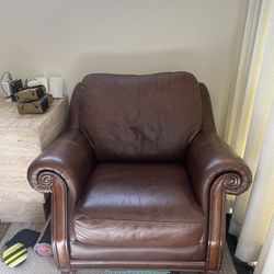 Set of two leather chairs