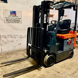 2020 7FBCU15 Toyota Electric Forklift Forklift 84”/189” w/ 2024 Battery