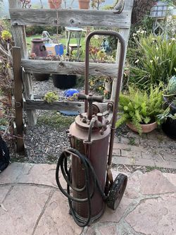 Antique Rolling Phister Fire Extinguisher 