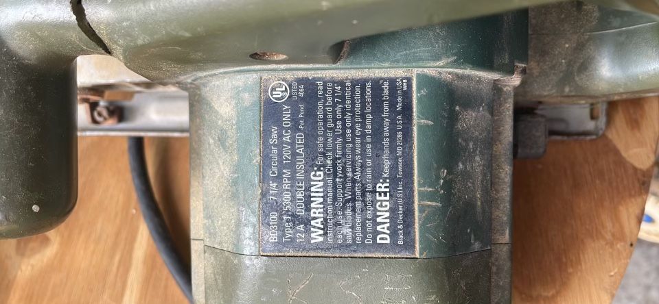 Black And Decker Skill Saw