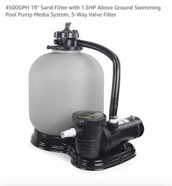 19"/1.5HP Above Ground Swimming Pool Pump