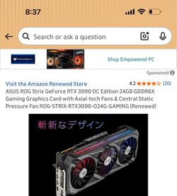 ASUS ROG Strix GeForce RTX 3090 Graphics Card