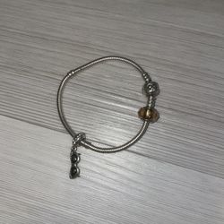 Pandora Bracelet With 2 Charms