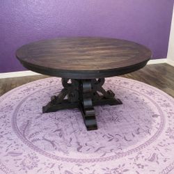 Charthouse 54 Inch Solid Pine Farmhouse/ Rustic Round Dining Table,