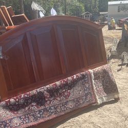 King Size Bed And Chester Drawer Made Of Real Wood Paid 2500 New