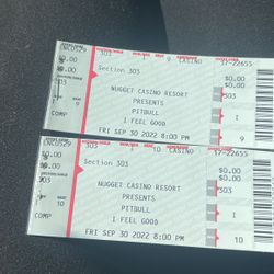 Two Tickets To Pitbull Tonight At 8 