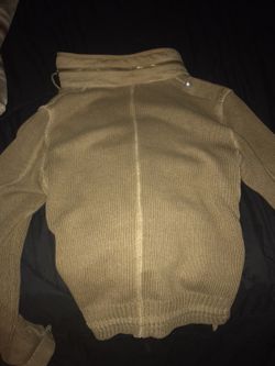 Polo collared tan jacket